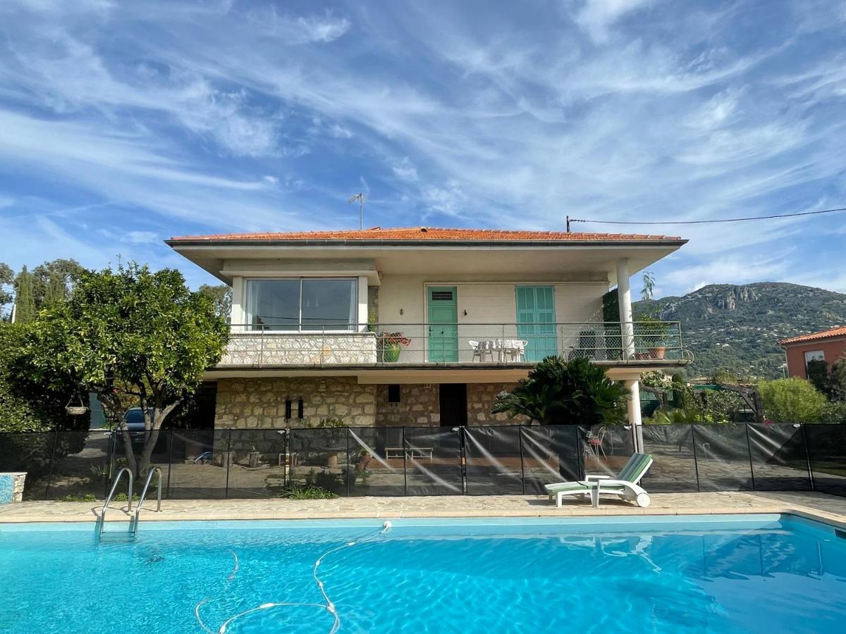 Bas De Villa Avec Acces Piscine Pres De Nice Cannes Monaco Carros Exterior photo